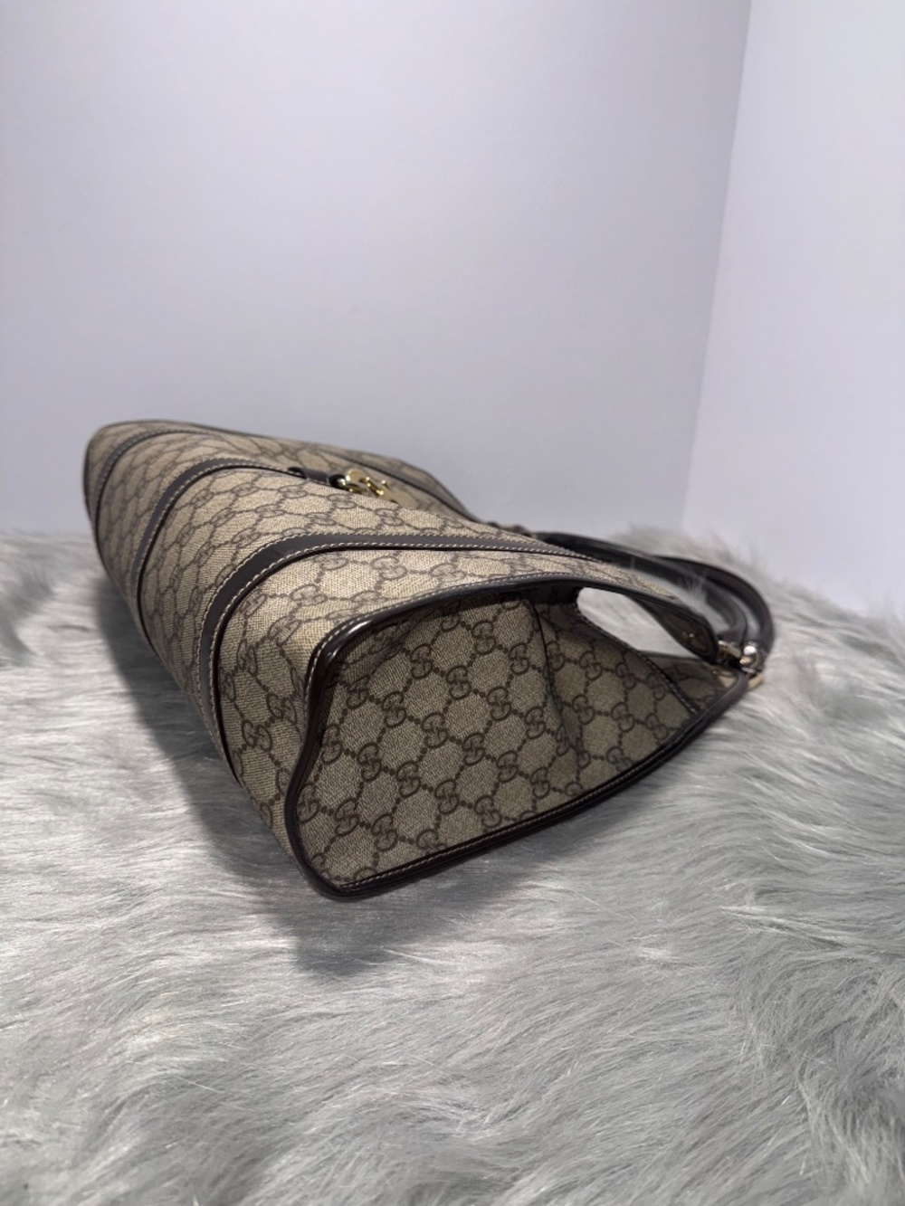 Gucci GG Supreme Joy Bardot Medium Shoulder Bag~w/COA - Picture 8 of 14